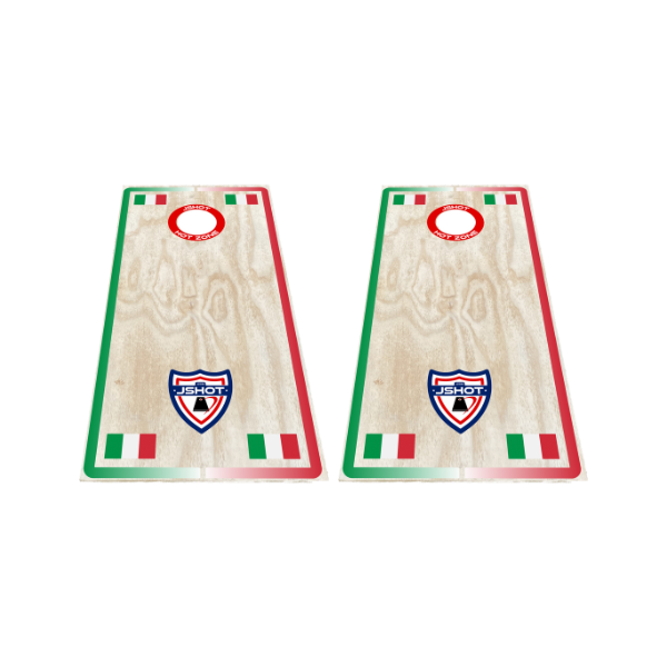 Set 2 Tavole da Gioco Cornhole Italian Flags