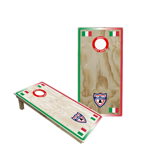 Set 2 Tavole da Gioco Cornhole Italian Flags