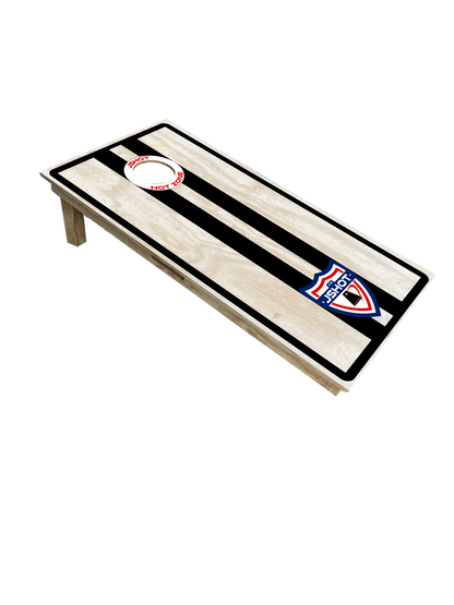 Tavola Cornhole Black & White Stripes